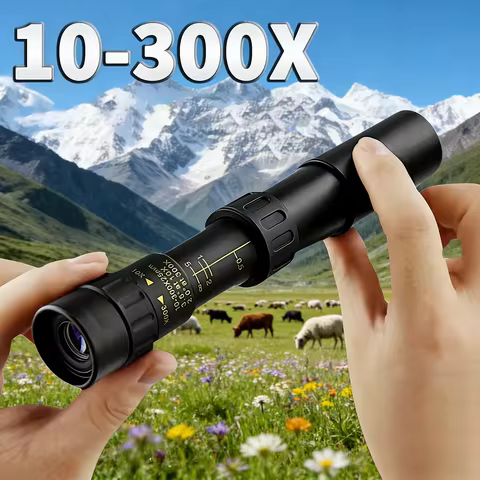 Monoculars 10-300X40 Zoom Powerful Long Distance Professional Monocular HD High Quality Prism Portab
