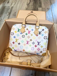 LV speedy 25 白三彩 村上隆手袋