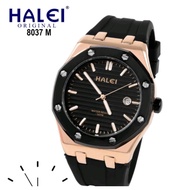 JAM TANGAN PRIA HALEI  ORIGINAL TALI RUBBER