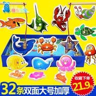 Magnetic Fishing Toys 3-4-5 Years Old-7 Years Old Little Girl Boy Baby Educational Puzzle Building B