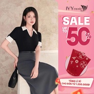 IVY moda MS 57B0423 turtleneck t-shirt, modern streetwear office women's t-shirt