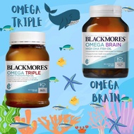 Exp.3/27 blackmores omega brain 60 capsules DHA 4 เท่า ของแท้100% blackmore แบล็ตมอร์ omega triple 1