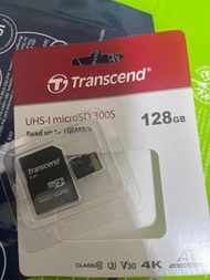 128GB #microSD #transcend#僅開封