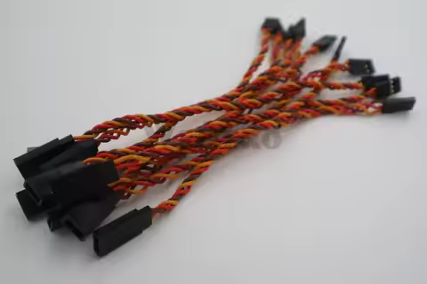 10PCS 22AWG 22# 60Cores JR Colors Servo Twisted Extension Cable - Twisted Wire 150mm