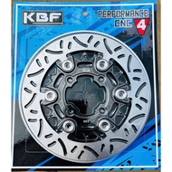 Đĩa xe máy KBF 220mm 4 lỗ thông dụng mẫu v4 v5 TQ6 - đĩa thép lòng nhôm phe inox