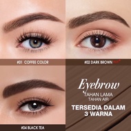 (SC029) Eyebrow cream dying waterproof & powder gel pomade with eyebrow brush Eyeliner smudge-proof 