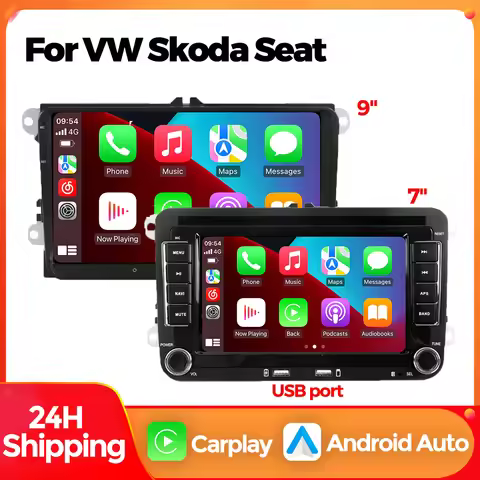 MEKEDE 7'' 9'' Car Radio Android Auto Carplay for VW Passat 6 7 CC Polo GOLF 5 6 Touran T5 BT WiFi F
