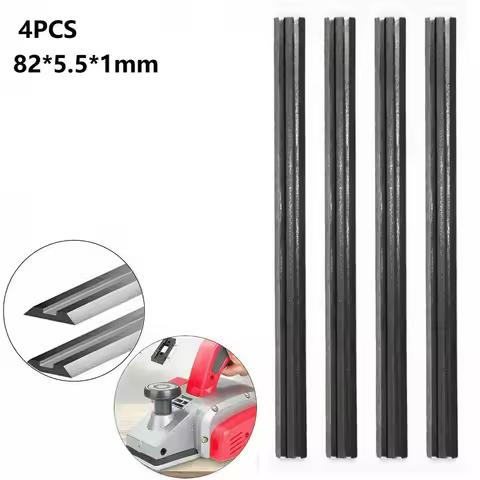 4PCS/set 82mm Electric Planer Blades HSS Reversible Wood Planer Knive Wood-working Machinery Parts F
