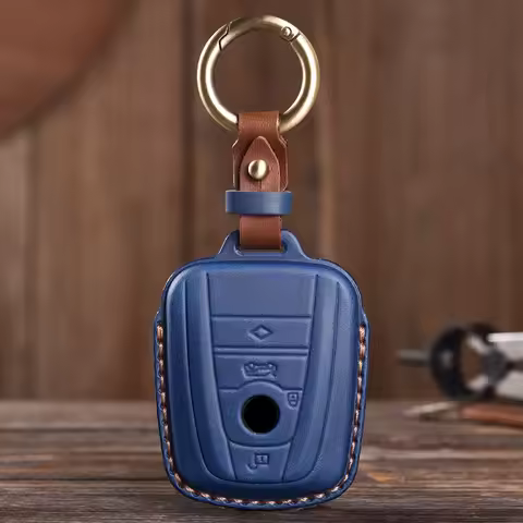 Leather Car Remote Key Fob Case Key Cover for BMW I3 I8 Series