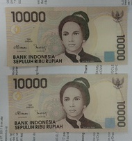 Uang lama, uang kuno, uang mahar 10000 rupiah, tahun 1998