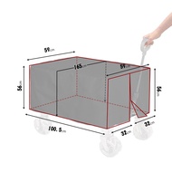 Waterproof Camping Wagon Cover Rain Cover for Wagon Push-Pull Wagon Rain Cover Canopy Folding Stroll