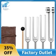 Frequency Tools with Activator, Mallet& Vegan Pouch-Tuning Fork Set(128Hz 432Hz 512Hz 528Hz) Weighte