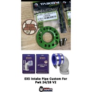 INTAKE TAIKOM RACING TERBALIK INTAKE PIPE 360 ADJUSTER UNIVERSAL UFO 28MM EX5 HP DREAM KRISS 110 LAG