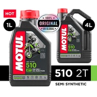 Motul 510 2T - Semi Synthetic Engine Oil Minyak Enjin Original France (1L/4L)
