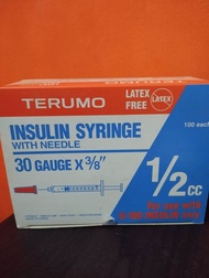 insulin syringe with needle, 1/2cc G30×3/8