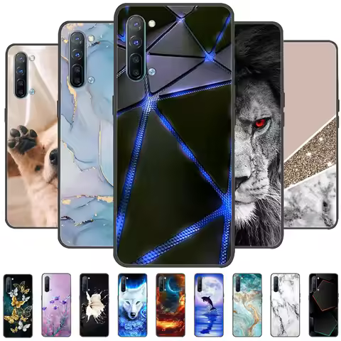 For Oppo Find X2 Lite Case Cover For OPPO Find X2 Neo Para Marble Soft Black Silicone Phone Case For