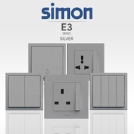 Simon E3 Series Switches - Silver