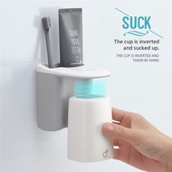 SG Local Seller / Magnetic Mouthwash Cup Set Toothbrush Holder Toothpaste Shelf Wall Mounted Bathroo