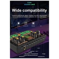 【WVH】-V90 Sound Card Professional Audio Condenser Mic Studio Singing Microphone for Karaoke Podcast