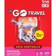[Enabled Before 30/06/2070] True dtac GO Travel SIM Asia 6GB | 10 Days Simnet Australia