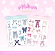 Ribbon Stickers | Coquette | Deco Waterproof Sticker