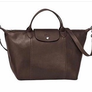 Longchamp Cuir Medium Terre