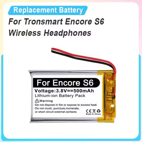 Replacement Battery for Tronsmart Encore S6 Wireless Headphones Accessories Lithium-ion Polymer