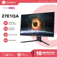 KOORUI 27E1QA (Powered by HKC) VA QHD Planar 144Hz // 27E6QC VA QHD Curved Monitor R1800 144Hz // 27