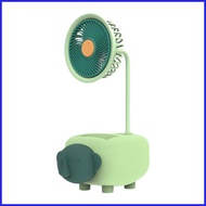 Cartoon Mini Fan USB Small Cartoon Decorative Table Fan Decorative Desk Fan USB Mini Fan Student Storage Box jannysg