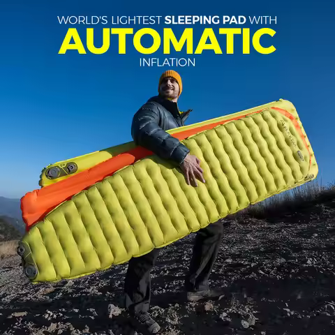 FLEXTAIL TINY SLEEPING PAD - Insulated Sleeping Pad with Built-in Pump, Automatic Inflation/Deflatio
