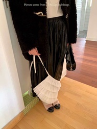 CASA PROJECTS - Leather pleated skirt (Pre-Order)