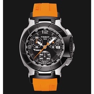 READY STOCK Tissot T Race Chronograph Orange Silicone Ladies Watch T048.217.27.057.00 (FREE ENGRAVE NAME)