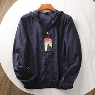 UNIQLO ของแท้จากยุโรปและสหรัฐอเมริกา ~ Uv ~ เบาและระบายอากาศได้ผู้ชายฤดูร้อนป้องกันรังสียูวีเสื้อผ้า