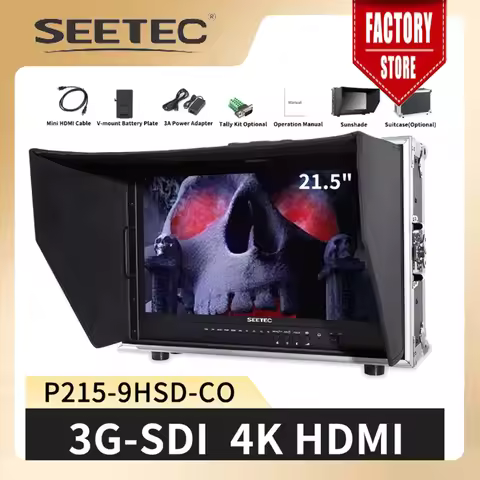 SEETEC 21.5" IPS Broadcast Director Monitor P215-9HSD-CO Carry-on with Full HD 1920x1080 3G-SDI HDMI