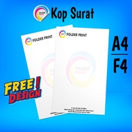 Print F4 A4 Full Color Letter Head