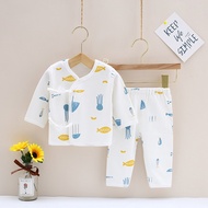 Ready Stock Infant clothes Fashion cartoon baby boys girls clothes 0-6month long sleevee boys girls 