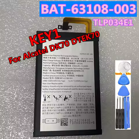 BAT-63108-003 TLP035B1 Mobile Phone Battery for Blackberry Keytwo Key2 / Keyone KEY1 Key one For Alc