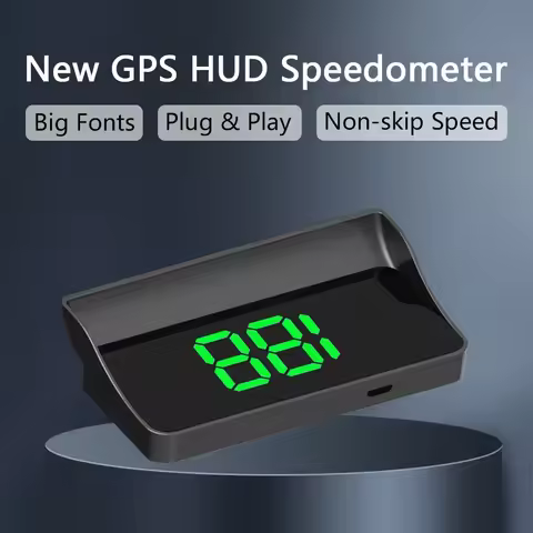 Car Head Up HD Display GPS Speedometer Speed Digital HUD Windshield Projector For All Cars Auto Elec