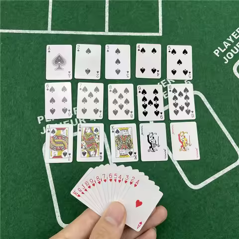 Playing Cards Cute MINI Miniature Games Poker Mini 40X28mm Paper Miniature For Dolls Accessory Home 