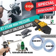 Alat cuci steam motor mobil Ac Auto cut of Dinamo pompa sinleader 12volt sinleader 100psi 5Lpm
