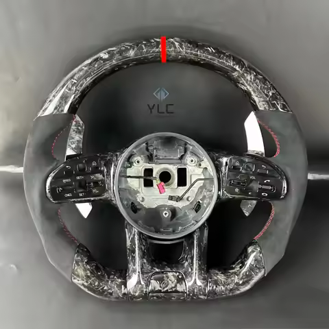 Upgrade Leather Carbon Fiber Steering Wheel for Mercedes Benz G Wagon W463 G63 W204 W205 W211 W212 W