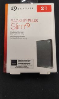 含稅含運 1900 希捷 Seagate 2TB Backup Plus Slim  2.5吋大小 2TB 行動硬碟 外接硬碟 STHN2000406