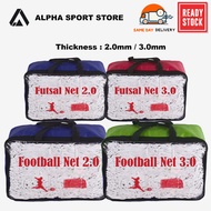 ✅ READYSTOCK ✅ Alpha Football & Futsal Net Jaring 2.0mm/3.0mm 1pair Premium Ready Stock