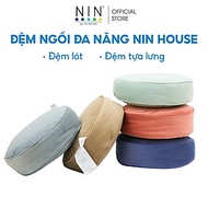 Đệm ngồi đa năng, lót ghế nệm gối NIN House ngồi bệt kiểu dáng Nhật, tựa lưng văn phòng, chống trĩ g