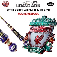 YGC Joran LIVERPOOL 3/7 Ultra Light 1.8m 2.1m 2.4m 2.7m  Udang Galah Telescopic Rod Prawn Pancing Ko