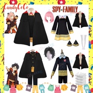 2025 Anime SPY×FAMILY Anya Forger Damian Cosplay Costume Cape Dress Anya's Wig Thorn Princess Girls 