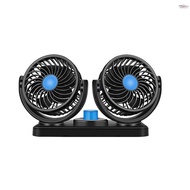 Car Cooling Fan with Dual Head 360 Degree Rotatable 2 Speed 12V DC Strong Power Low Noise Cigarette Lighter for SUV VAN Vehicles  MOTO-4.22