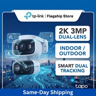 TP-Link Tapo C246D Dual-Lens 2K Indoor/Outdoor Pan/Tilt WiFi Camera Smart Tracking CCTV