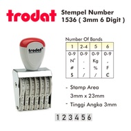 3mm 6 Digit Number Stamp/1536