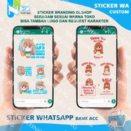 Jasa Sticker Whatsapp Telegram olshop Sticker Wa custom design branding sales logo toko akun bank re